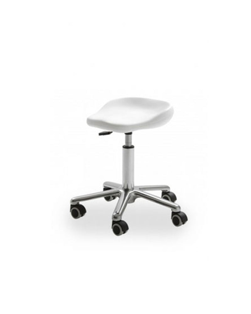 Easy - Fauteuil de soin blanc - Base étoile chromée