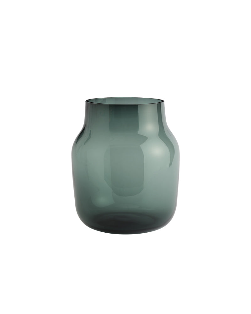 Silent - Vaso per fiori - Verde bottiglia - Grande