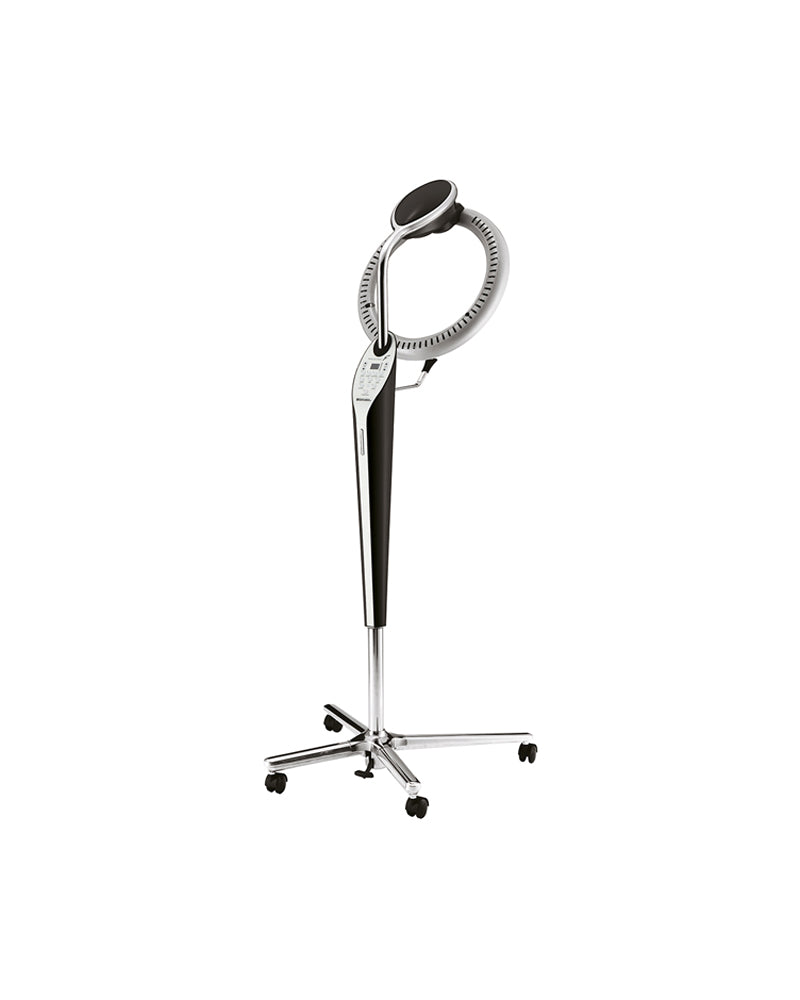 Rollerball-F - Casque de séchage noir - Base étoile chromée