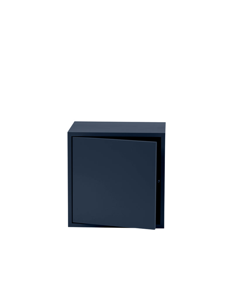 Stacked - étagère bleue avec porte - moyenne