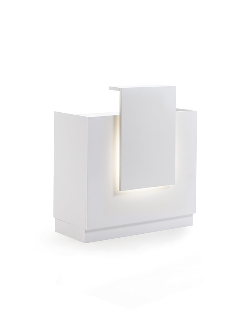 Light - Comptoir d'accueil blanc