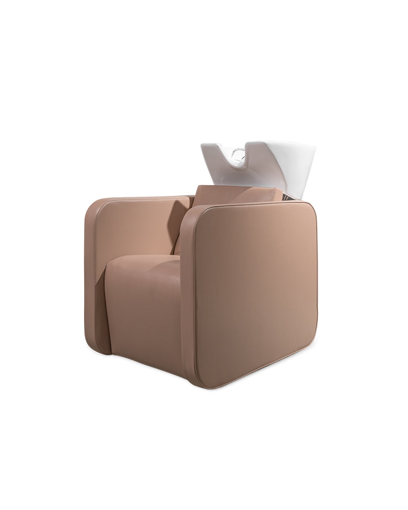 Spirit - Bac de lavage massant beige avec cuve blanche
