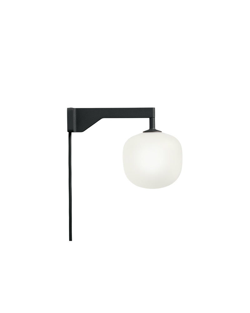 Rime - Lampada da parete nera