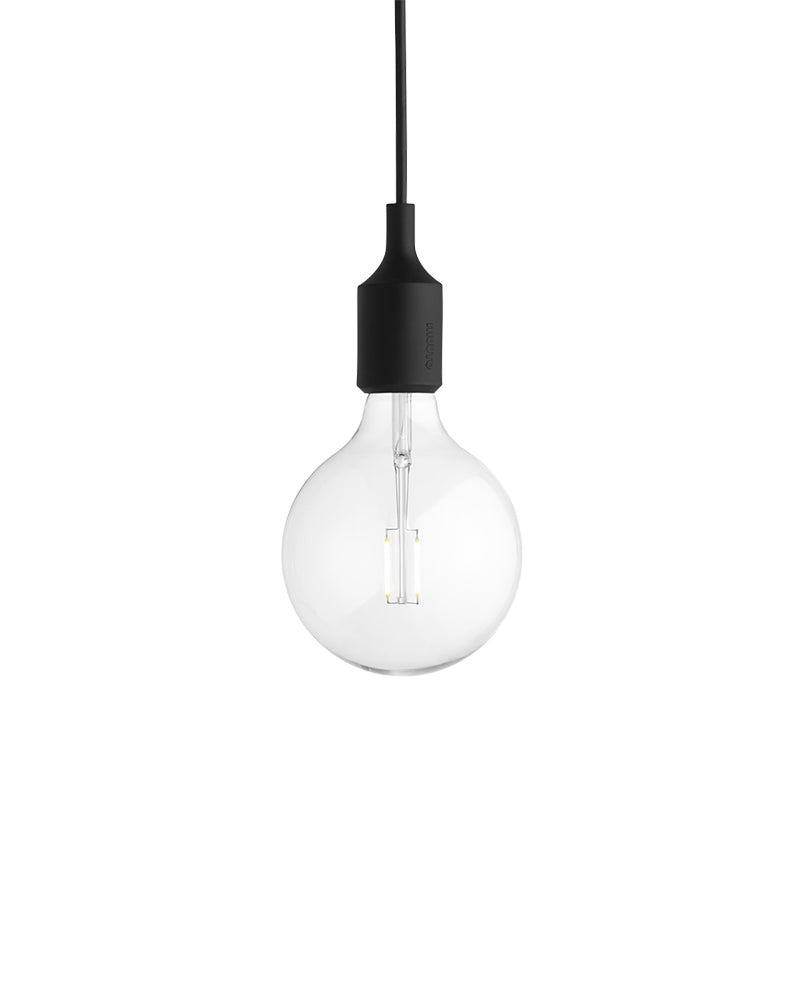 E27 LED - Lampada da soffitto nera