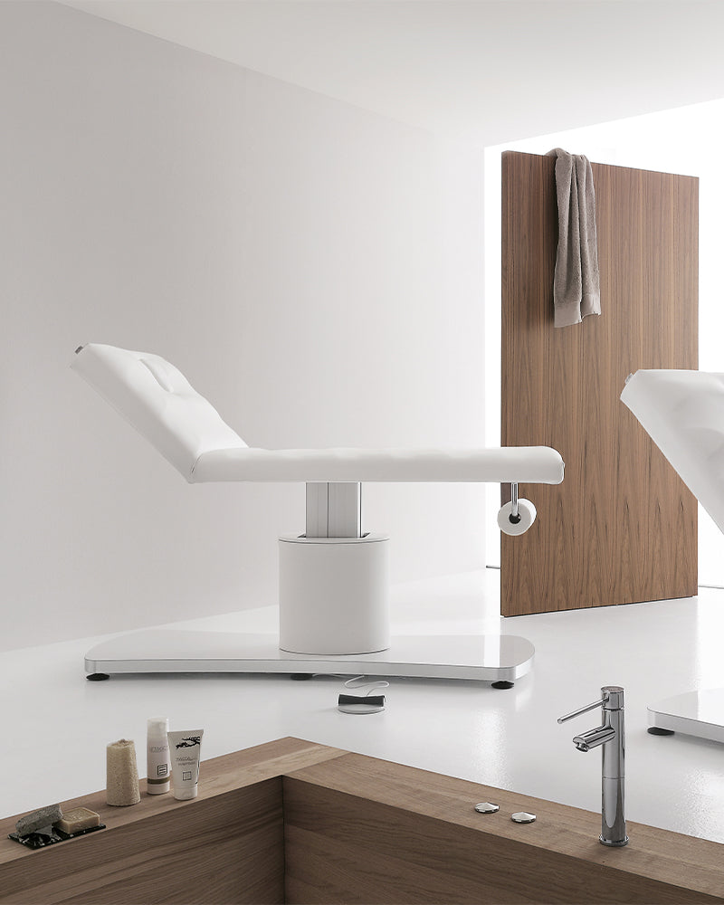 E-Motion - Lettino da massaggio bianco - con motore