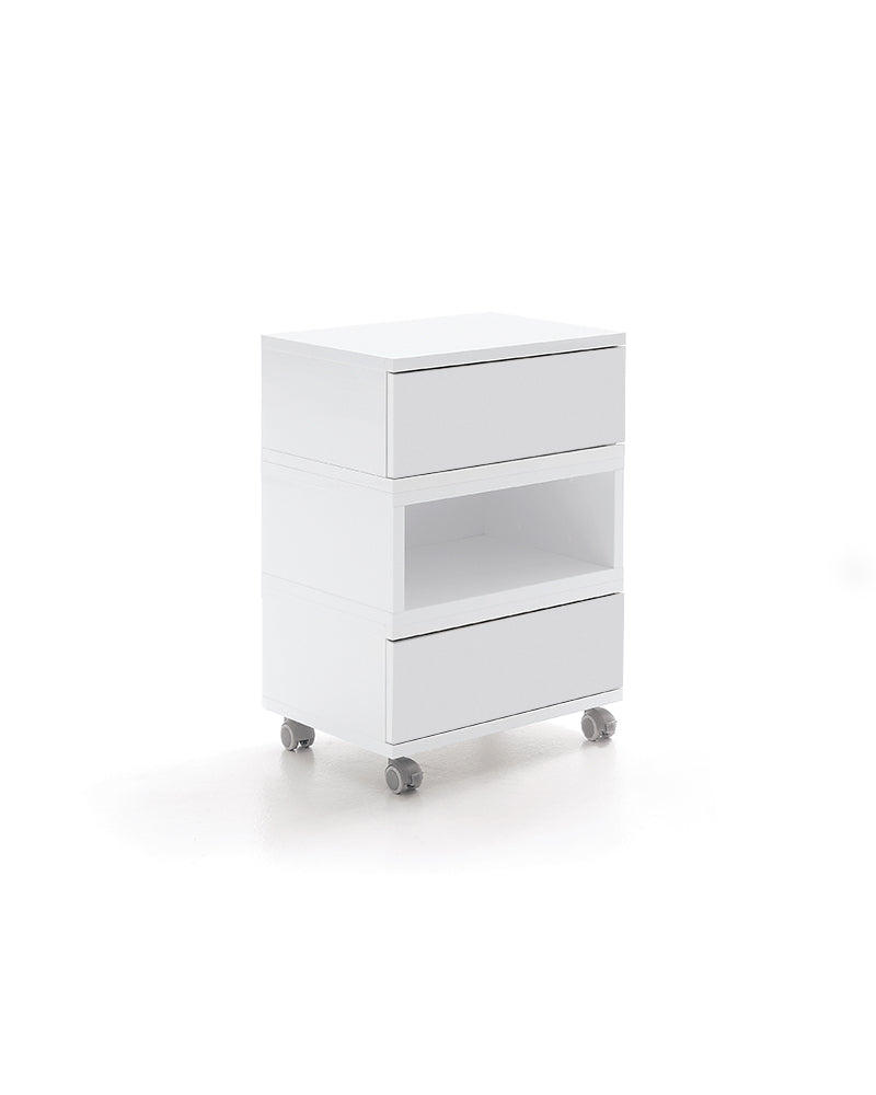Swing - Chariot de coiffure blanc avec tiroirs