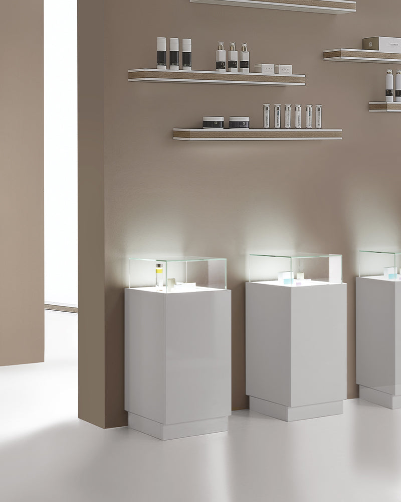 Light - Module d'affichage blanc pour comptoir d'accueil