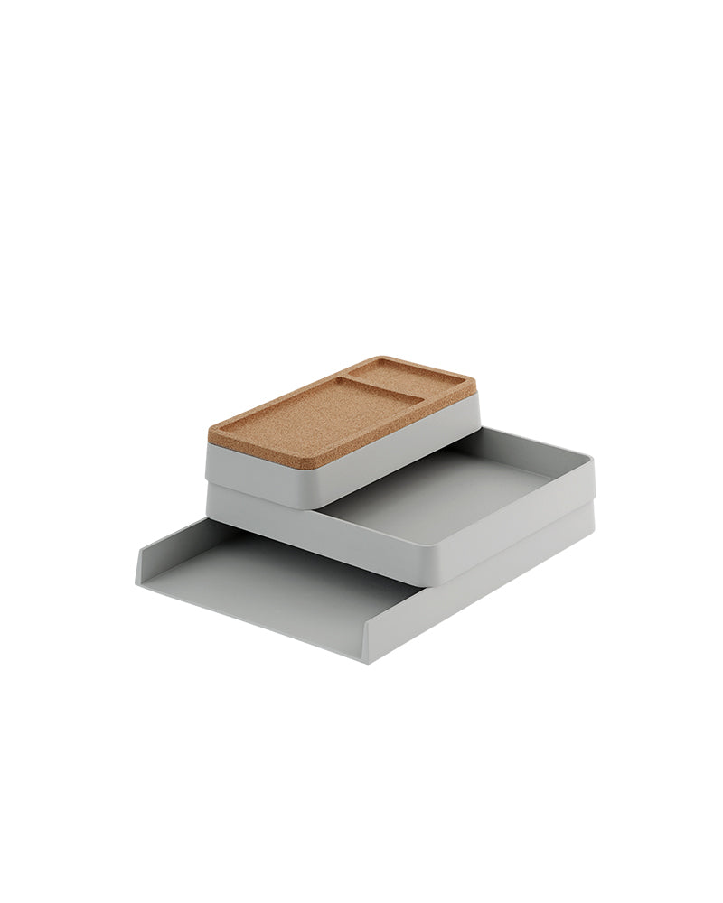 Arrange - Plateau gris pour bureau