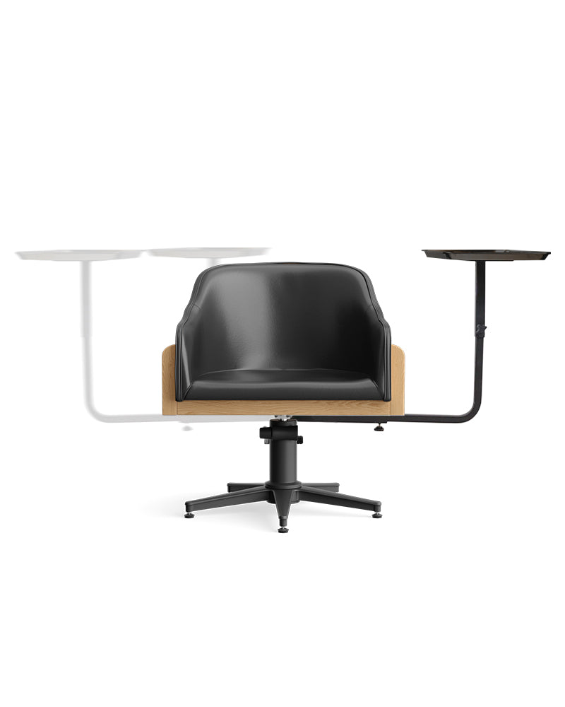 BossCaddi - Chariot de coloration noir pour fauteuil de coupe