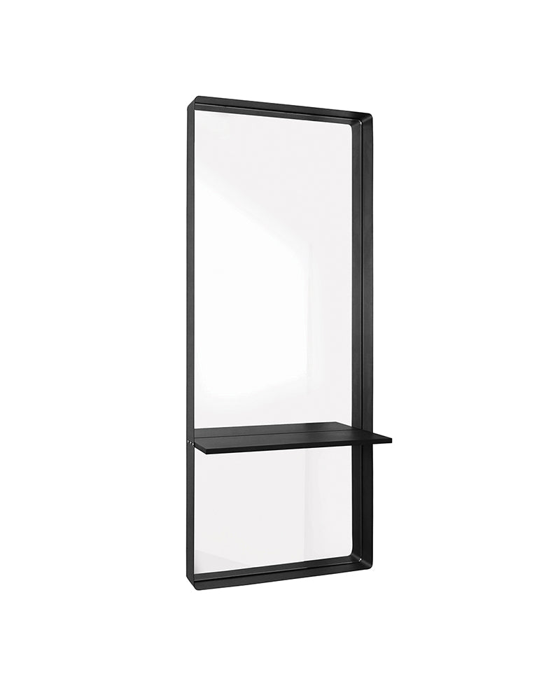 Tuscany - Miroir de coiffure carré - Cadre noir