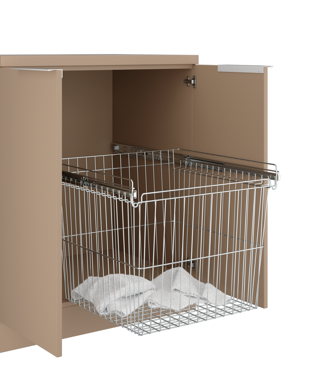 Colorbar cestino per asciugamani - Armadio lavabo beige - Cappuccino