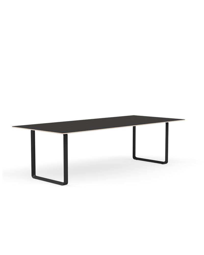 70/70 Grande - Linoleum nero - Struttura nera