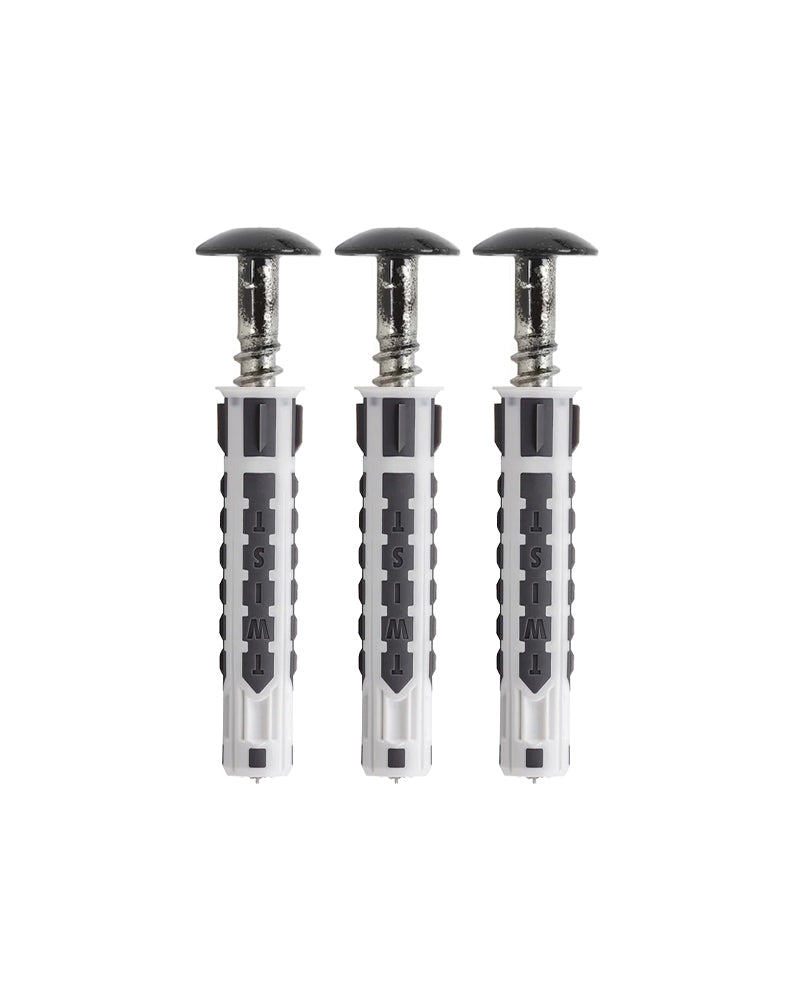 Vis noires + chevilles 3 pcs.