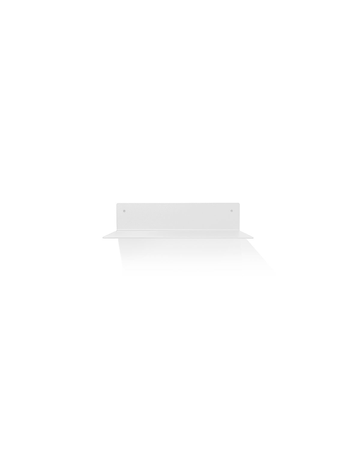Slim White - étagère en aluminium de 32 cm avec revêtement en poudre blanc