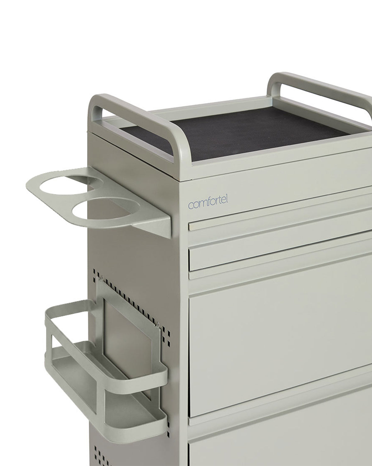 Supporto per phon verde - Adatto ai carrelli da parrucchiere Studio