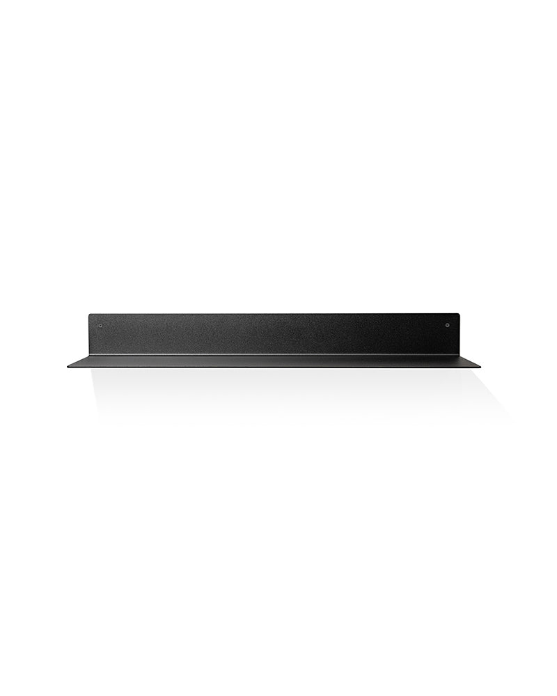 Slim Noir - étagère en aluminium de 76 cm avec revêtement en poudre noir