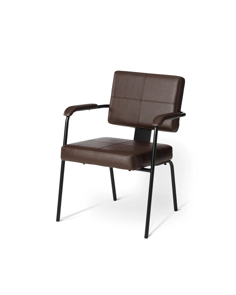 Shiki - Sedia d'attesa marrone - Gambe nere